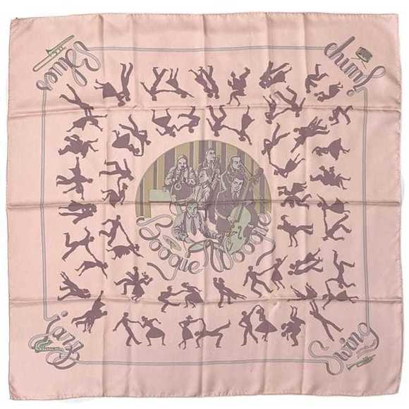 Hermès Carré 90 Pink Silk scarf - Picture 1 of 10